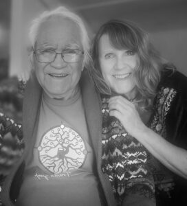 Karen Moe and Pacheedaht Elder Bill Jones